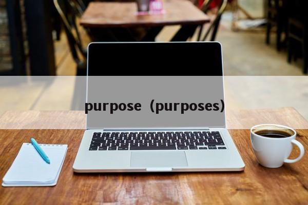 purpose（purposes）